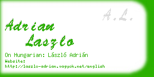 adrian laszlo business card