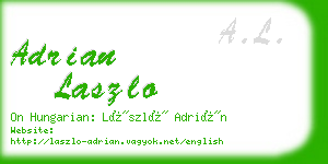 adrian laszlo business card